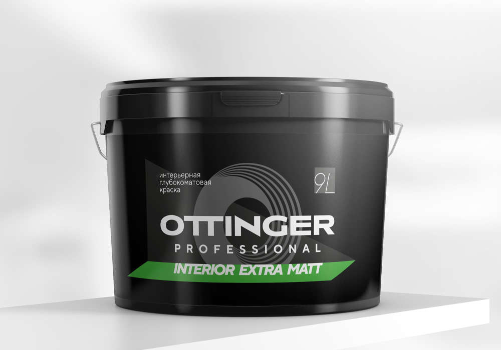 Краска дисперсионная акриловая OTTINGER Interior Extra Matt интер. база 3 9л