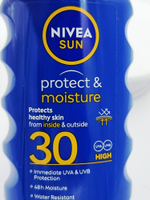 Солнцезащитный спрей NIVEA Sun Protect & Moisture SPF 30, 200 мл (Германия)