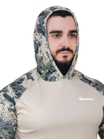 Лонгслив Nisus Bastion с капюшоном, серый спектр, XL