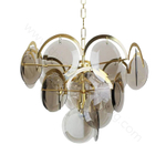 Pendant design lamp Four-tier by Vistosi (Smoky)