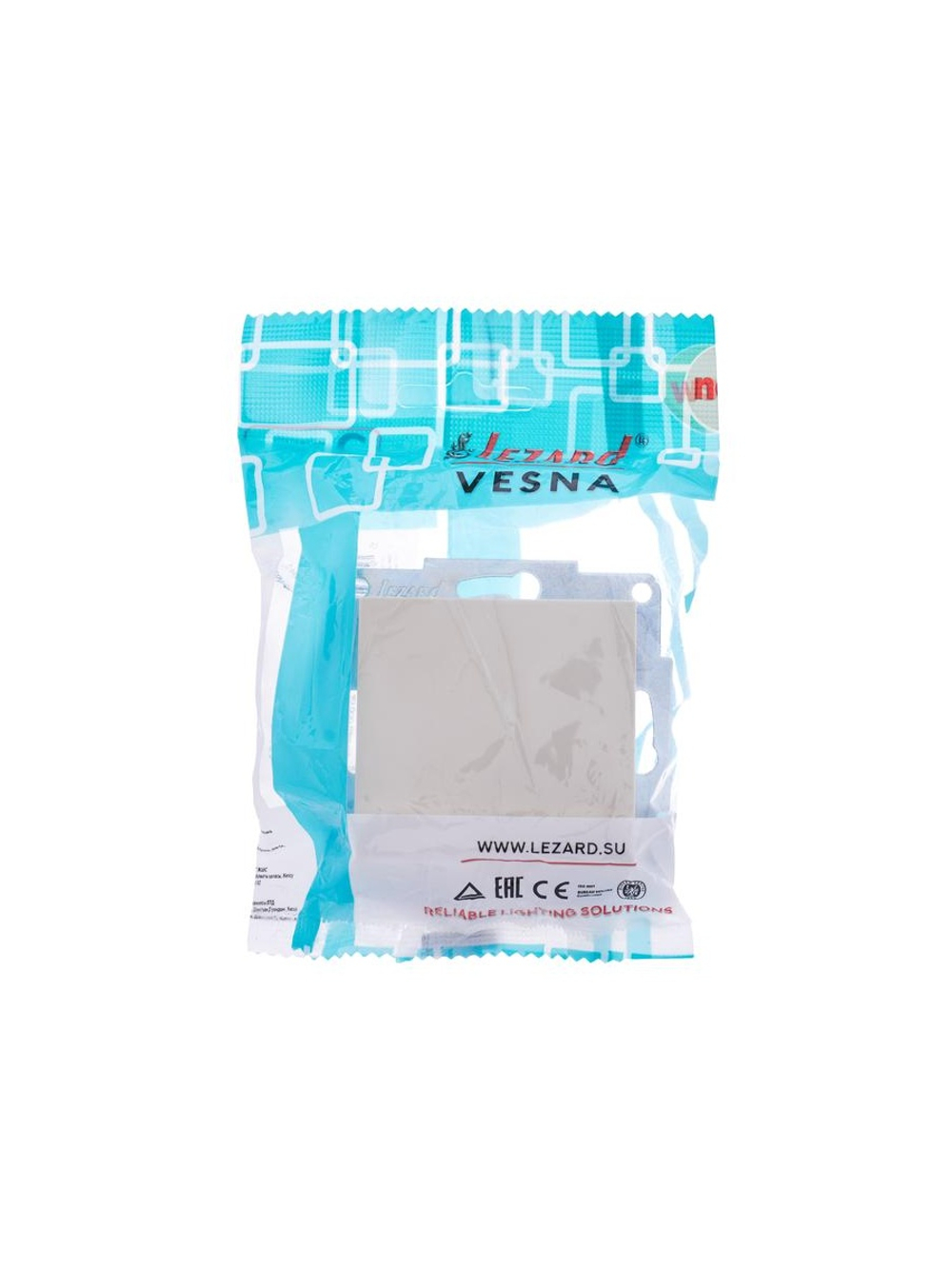 Выключатель 1-кл. СП Vesna механизм крем. LEZARD 742-0388-100
