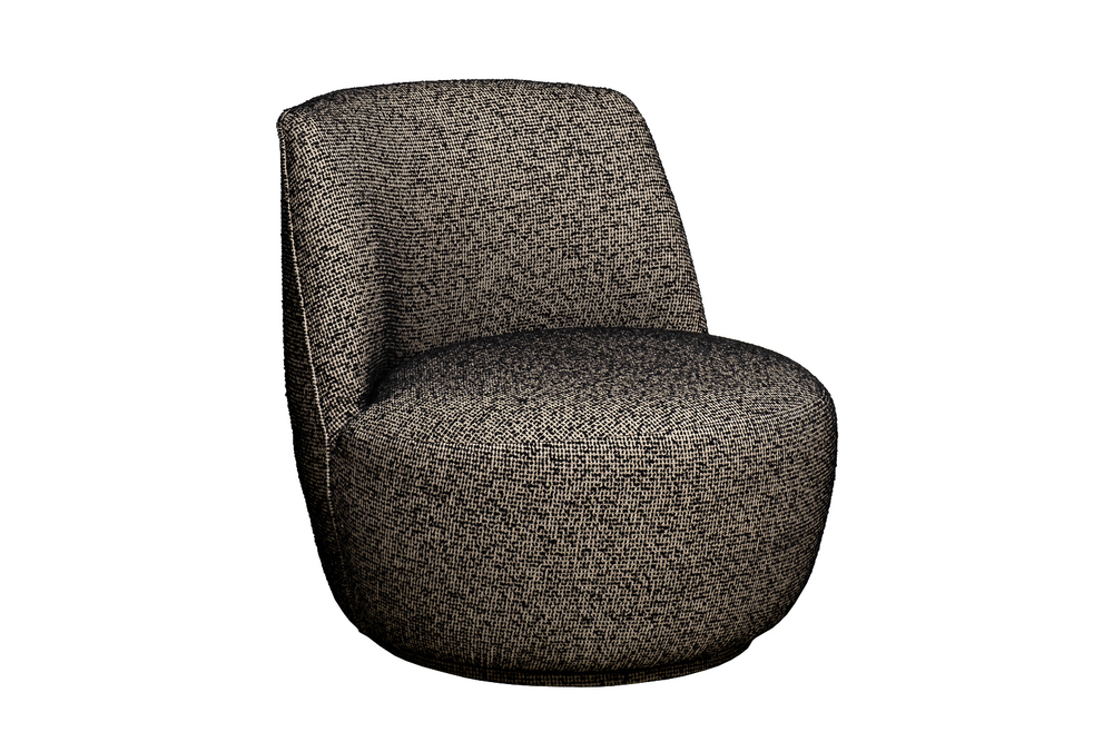 Кресло Риволи(GD/Rivoli) поворотное рогожка черно-золотое Santo302-CHZOL 73x80x74см Garda Decor