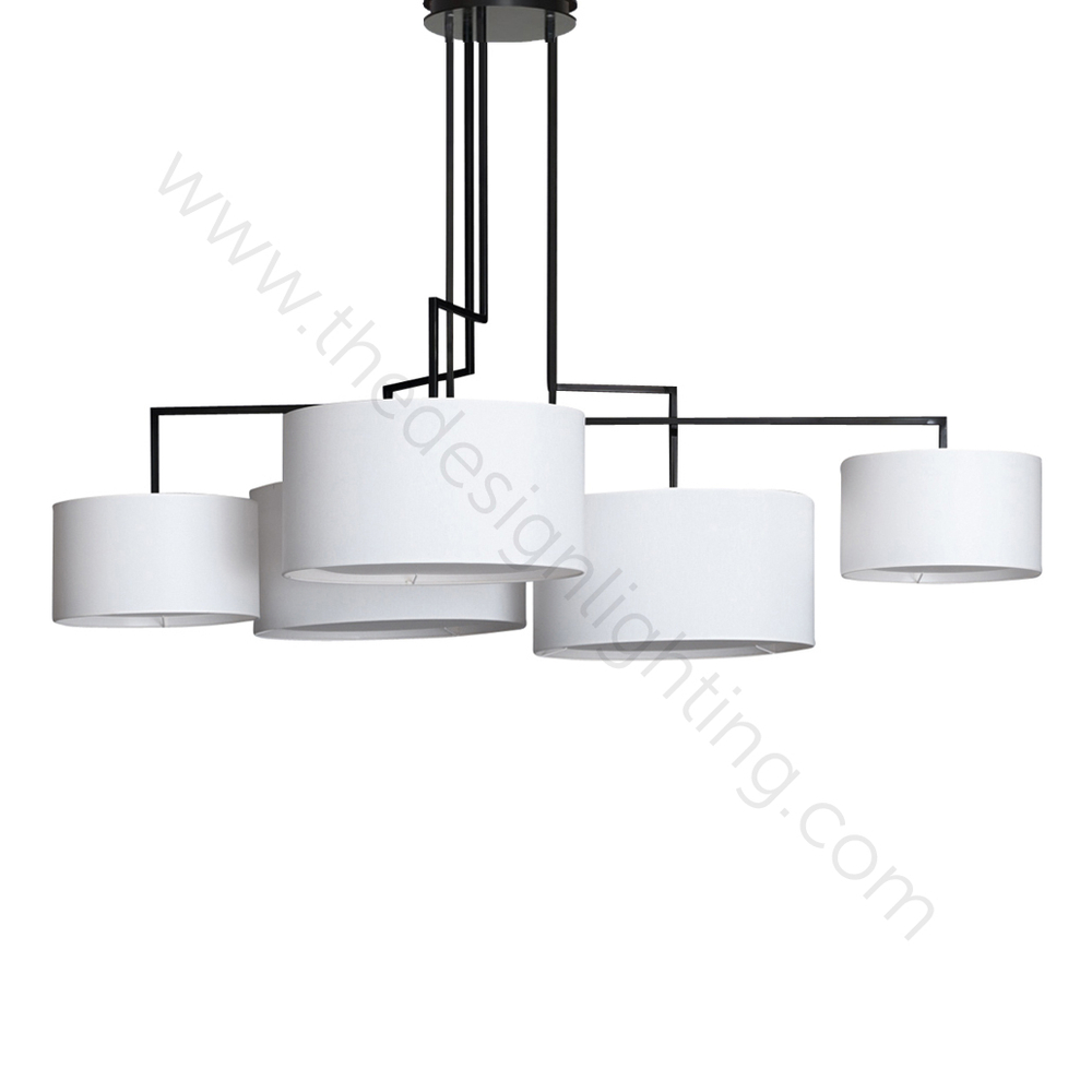 Ceiling design lamp  Noon 5 by Zeitraum (White)