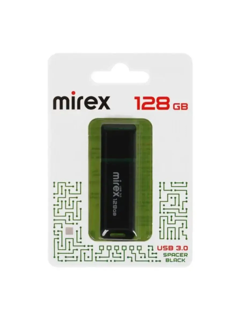 Память USB Flash 128 ГБ SPACER 13600-FM3SP128 BLACK