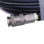 Гибкий ПВХ шланг с соединениями М 1/4", d 9x14,5мм, длина 10м, цвет Черный