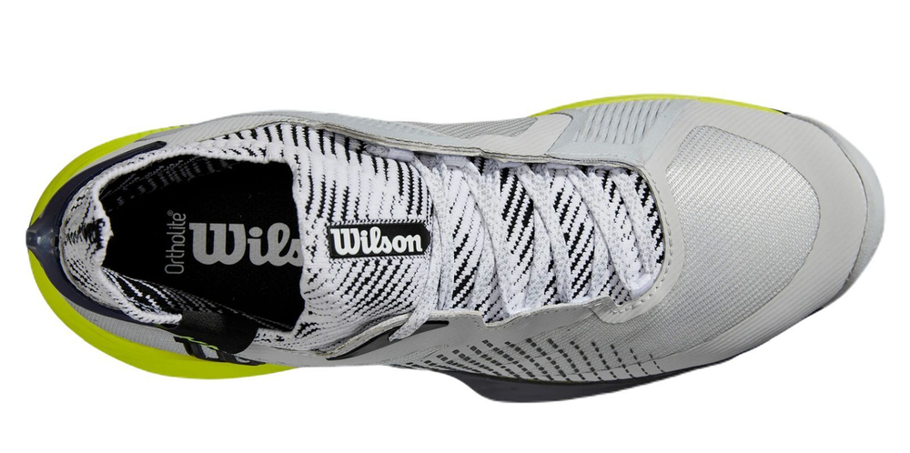 Мужские теннисные кроссовки Wilson Kaos Rapide SFT 2024 - pearl blue/black/safety yellow