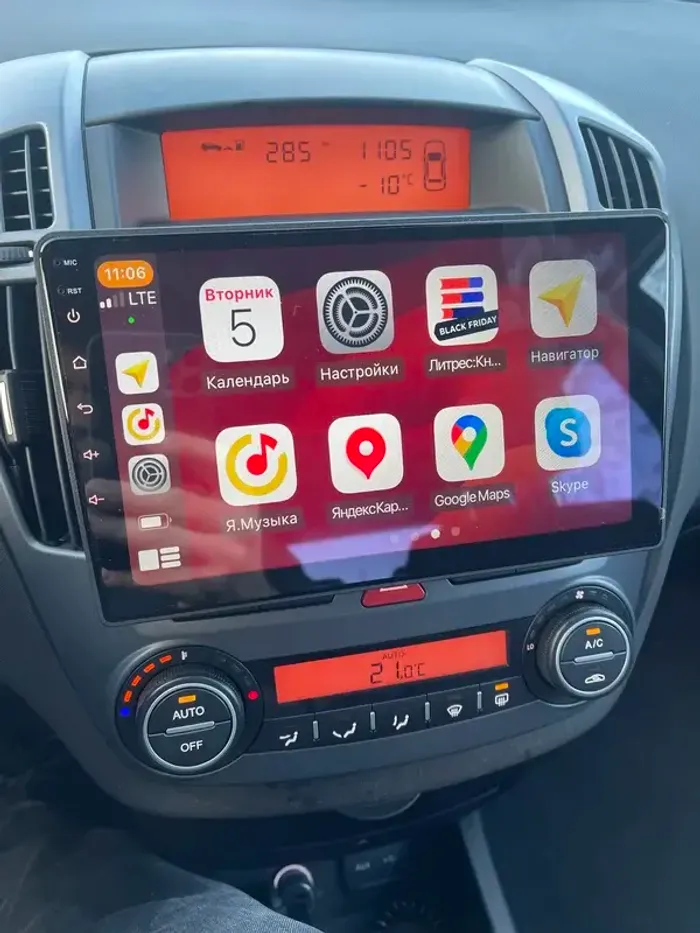 Магнитола для KIA Ceed 2006-2009 - Teyes CC2 PLUS монитор 9" QLED, Android 10, Быстрая, SIM-слот