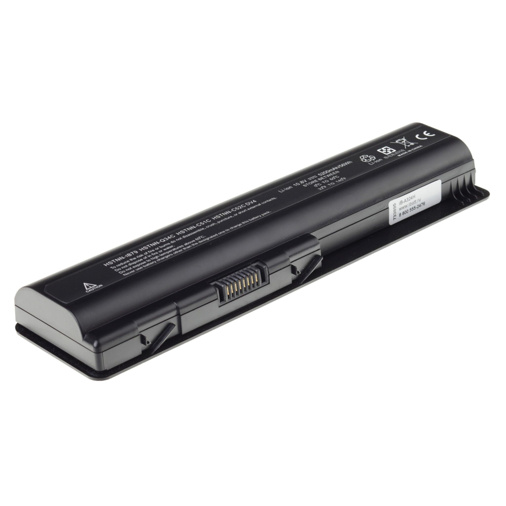 Аккумуляторная батарея iBatt 5200 mAh для ноутбуков Compaq HSTNN-LB72, EV06, 484170-001, EV12