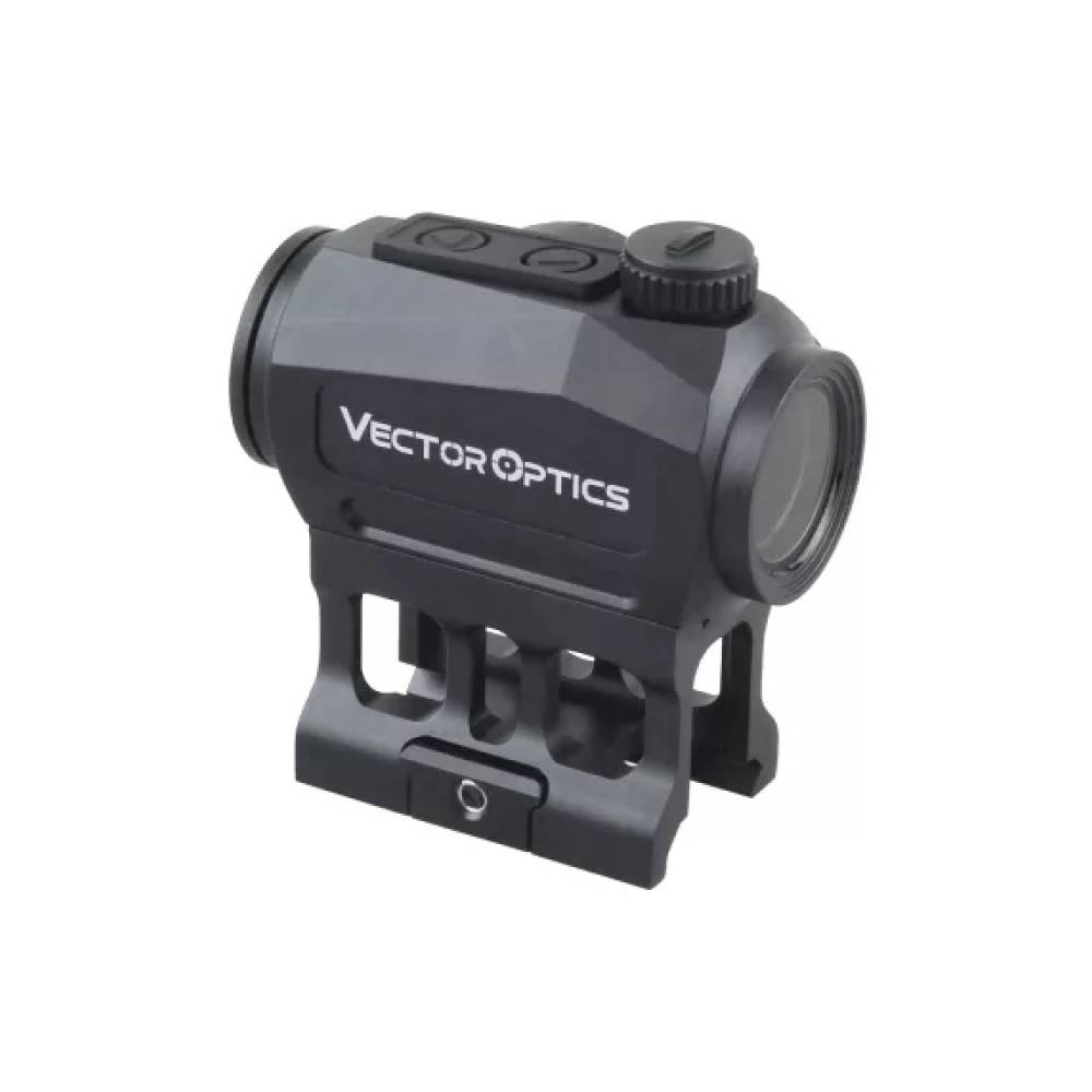 Коллиматорный прицел Vector Optics Scrapper 1x22 Solar Power Multi Reticles (закрытый, 2 MOA, метка точка красная, picatinny/weaver, IP67, в комплекте 2 кронштейна)