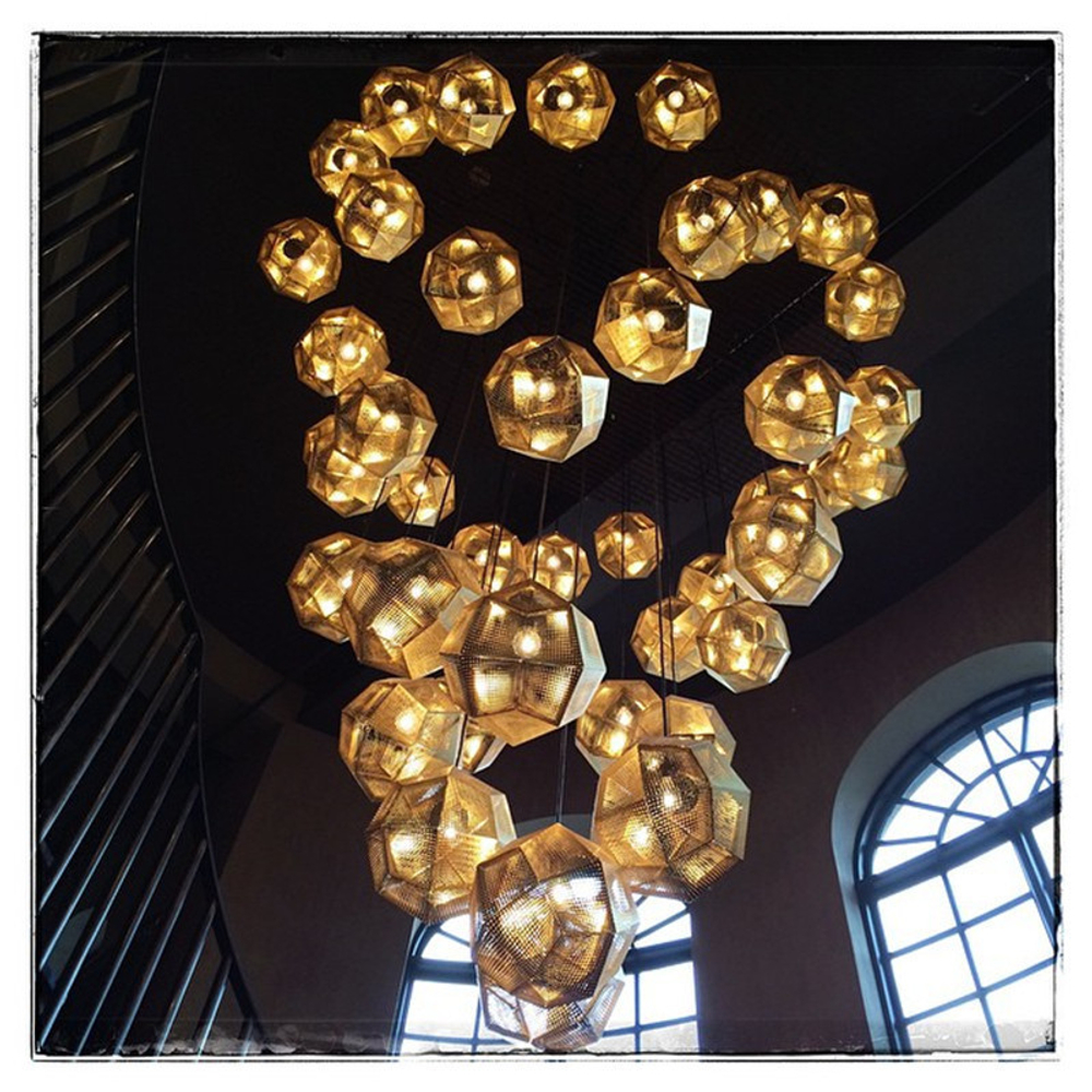 Подвесной дизайнерский светильник  Etch от Tom Dixon (серебряный)