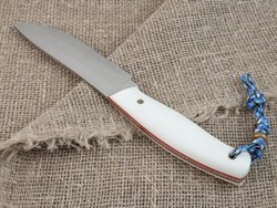 Нож для бушкрафта "Гефест", сталь VG-10/Elmax, рукоять G10 (белая)