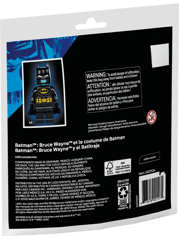 Конструктор DC Batman 30726 Брюс Уэйн и бэт-костюм