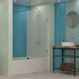 Фото душевой матовой перегородка 180-1-1