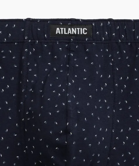 Трусы мужские боксеры (3шт), Atlantic 3MH-199, темно-синий + серый меланж + голубой