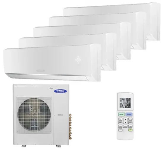 Мультисплит система на 5 комнат General Climate GC-ME07HRi x 5 / GU-M5E42H1