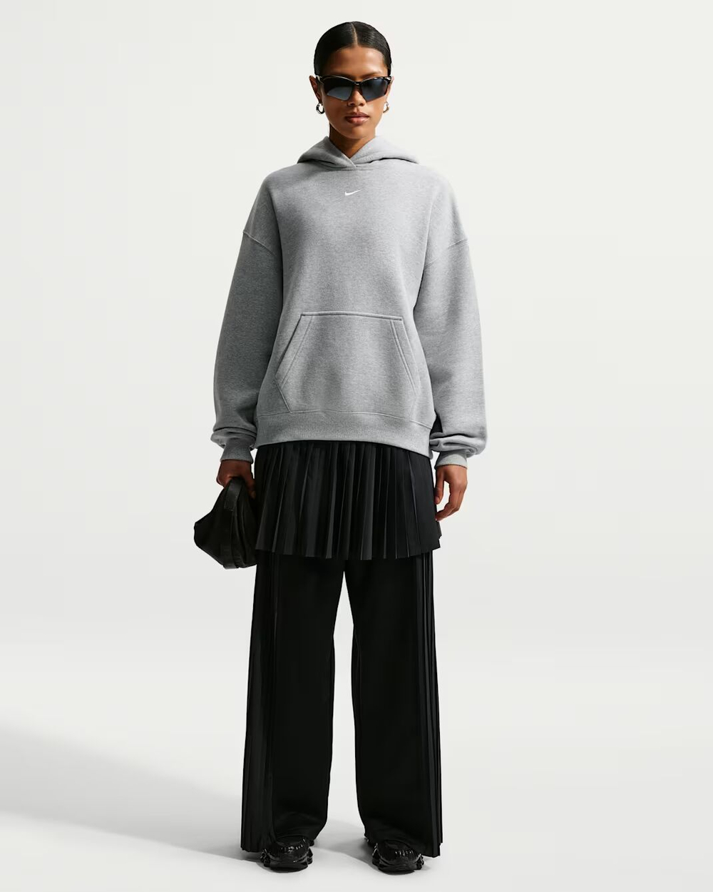 Nike Studio Fleece средней плотности Женская толстовка с капюшоном оверсайз - NIKE
