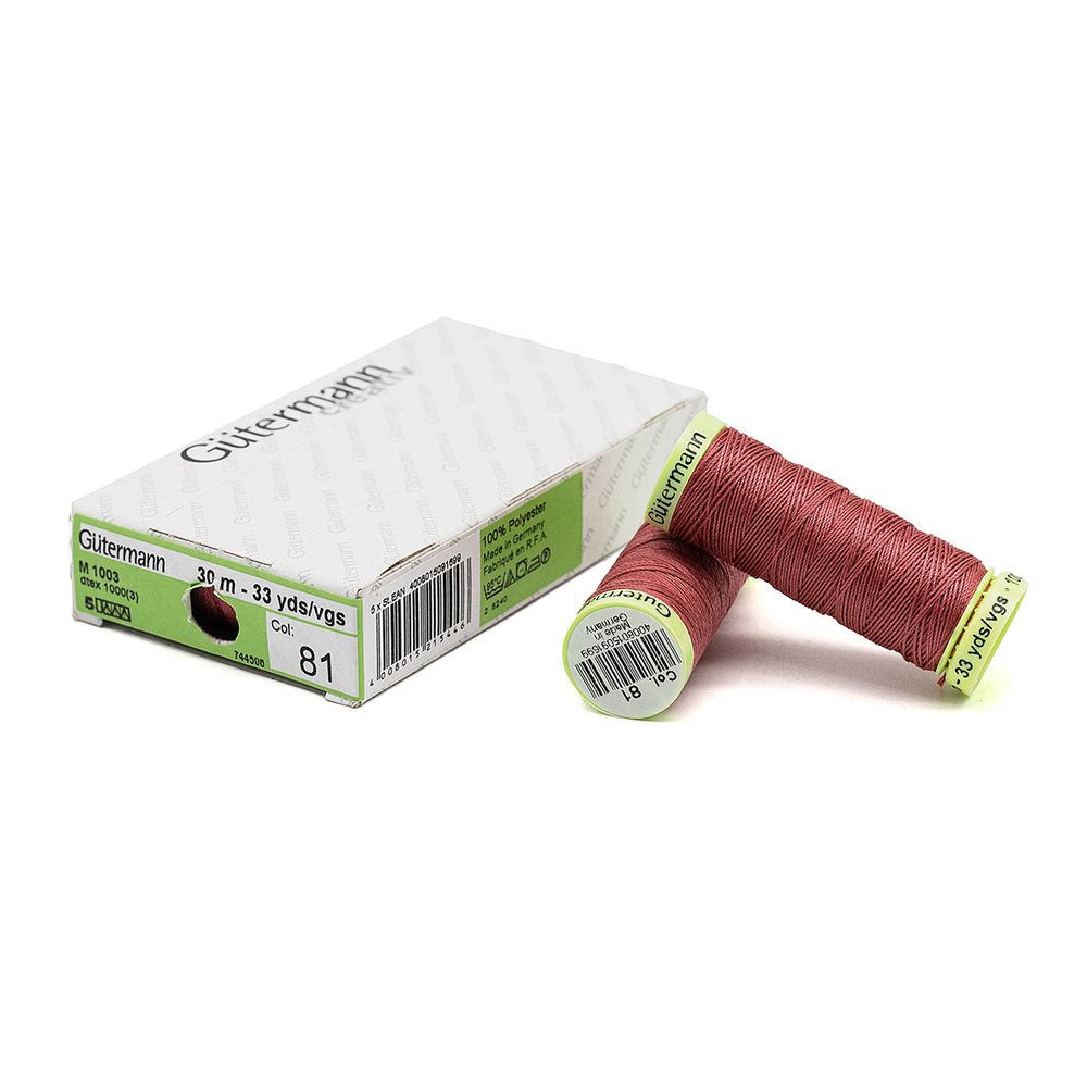 Нитки отделочные Gutermann Top Stitch 30 (30 метров), 5 кат. | 081 клевер