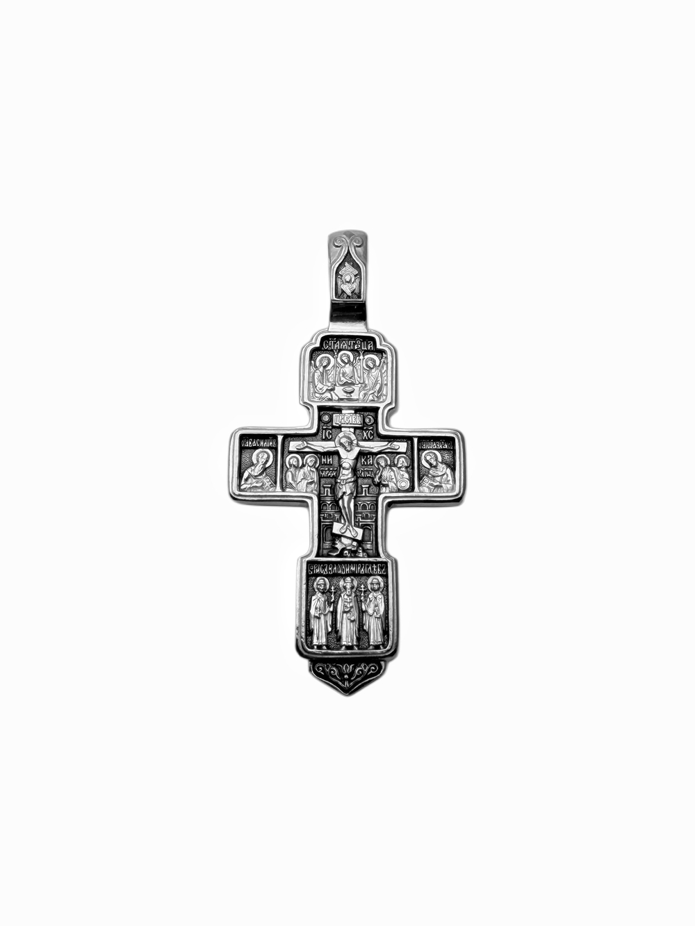 Крест из серебра/Чернение