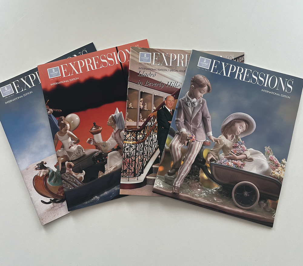 Полный годовой комплект коллекционных журналов «Expressions» (Lladro Collectors Society) за 1997 год