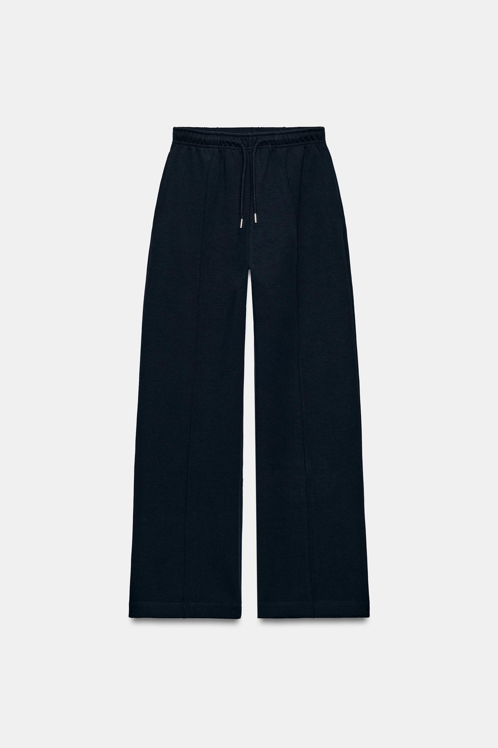 ZARA БРЮКИ ИЗ ИНТЕРЛОКА СО ШВАМИ, МОРСКОЙ СИНИЙ