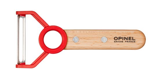 Нож для чистки овощей Opinel Peeler, деревянная рукоять, нержавеющая сталь, коробка, 001745