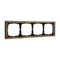 Рамка металлическая на 4 поста Systeme Electric ArtGallery Pure Латунь GAL312204