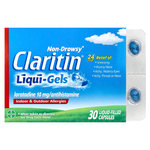 Claritin, Non-Drowsy, Liqui-Gels®, 10 мг, 30 капсул с жидкостью