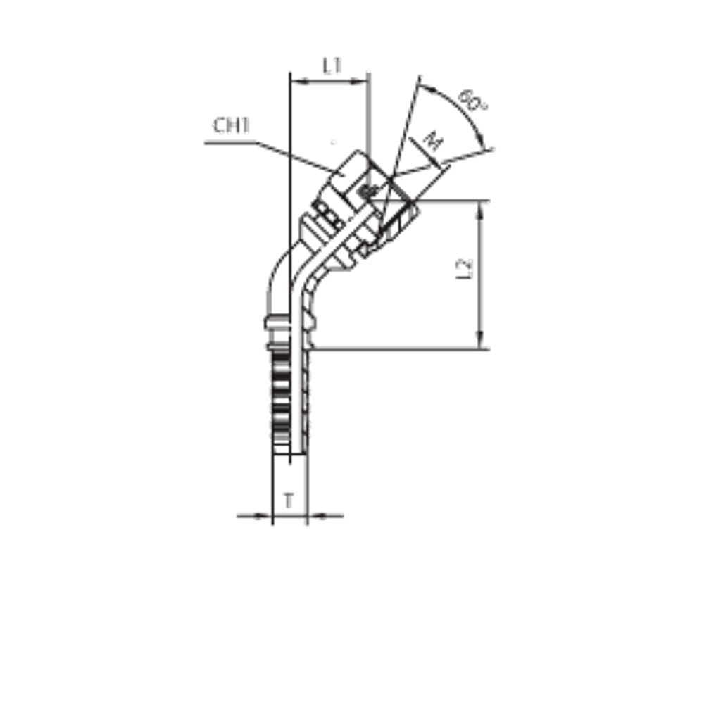 Фитинг DN 10 DKM (Г) 14x1.5 (45)