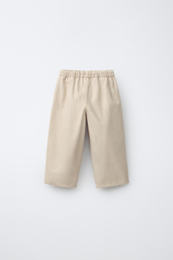 ZARA X PUKAS БРЮКИ КАРГО PUKAS SURF ИЗ ХЛОПКА, СВЕТЛО-БЕЖЕВЫЙ