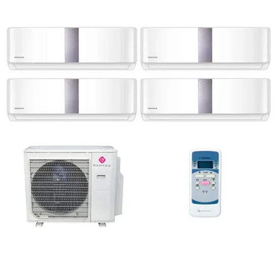 Мультисплит система на 4 комнаты Dantex RK-M09CN x 4 / RK-4M36HM2E-W