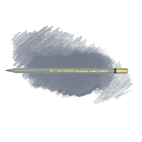 Карандаш художественный акварельный KOH-I-NOOR МОНДЕЛУС 3720, цвет 35 платиновый серый