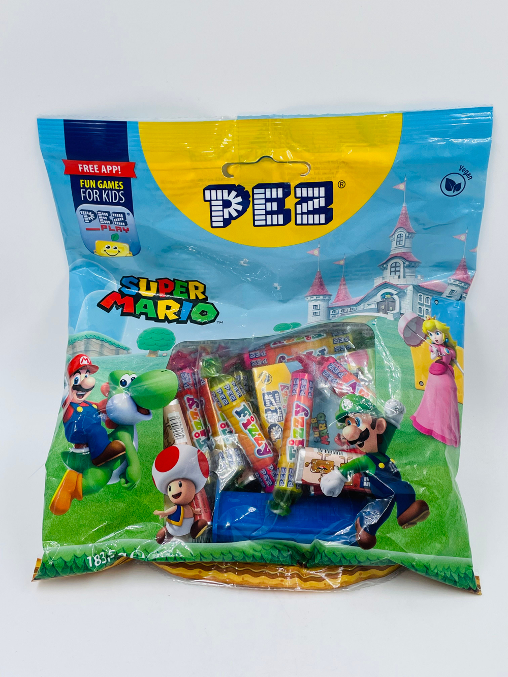 PEZ Super Mario Maxi Bag ассорти конфет с диспенсером Супер Марио 183,5 г (Австрия)