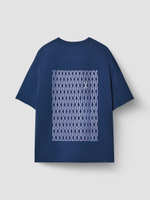 ФУТБОЛКА ОВЕРСАЙЗ PATTERN INDIGO