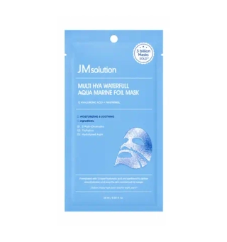 Тканевая маска фольгированная с морской водой JMSOLUTION Multi Hya Waterfull Aqua Marine Foil Mask