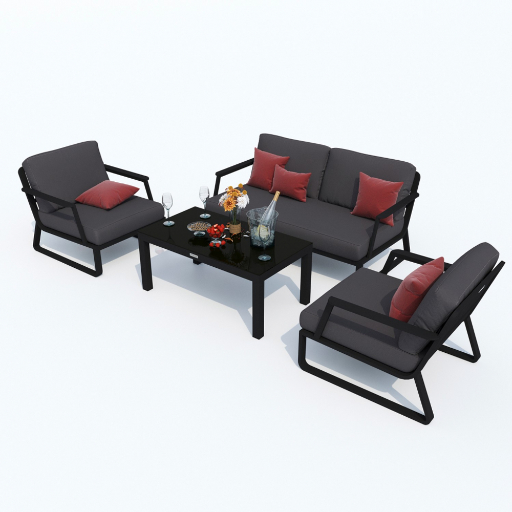 Диван двухместный Ideal Patio ЭСТИВО антрацит