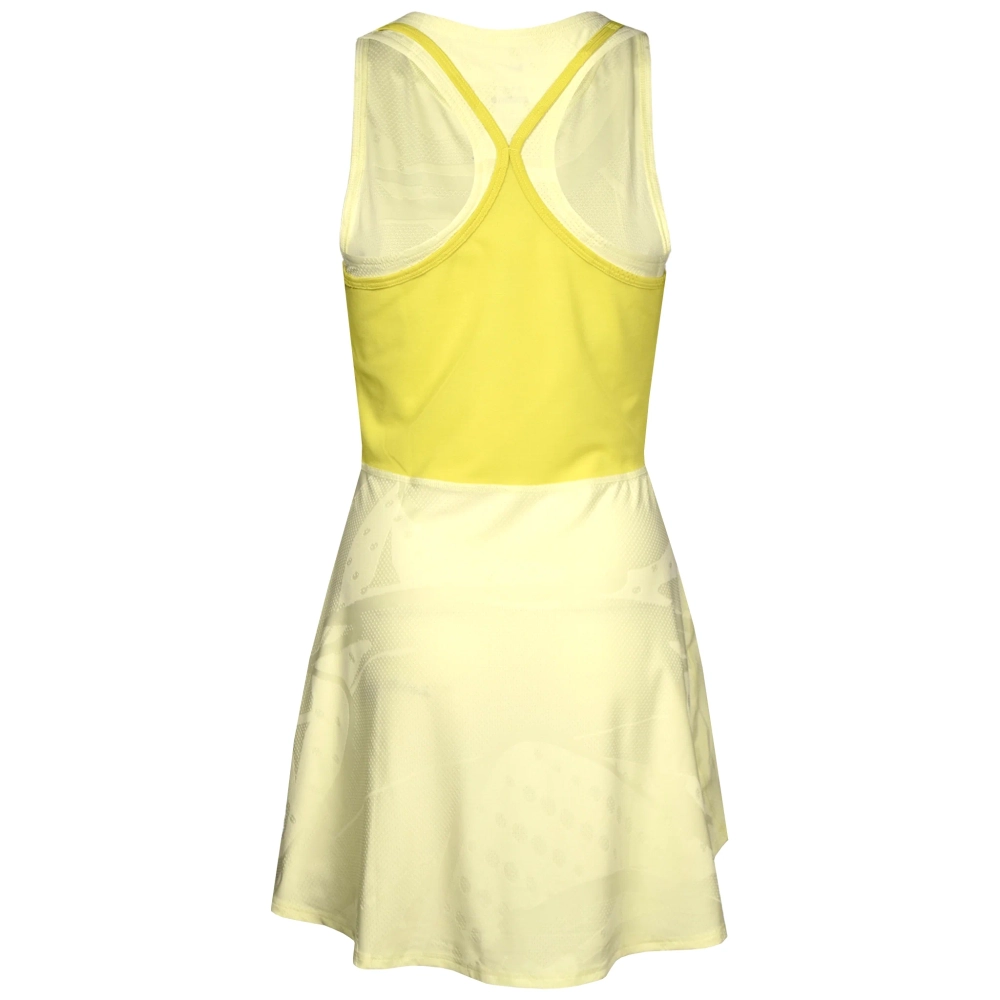 Платье Nike W Dry FIT SLAM DRESS светло-жёлтое