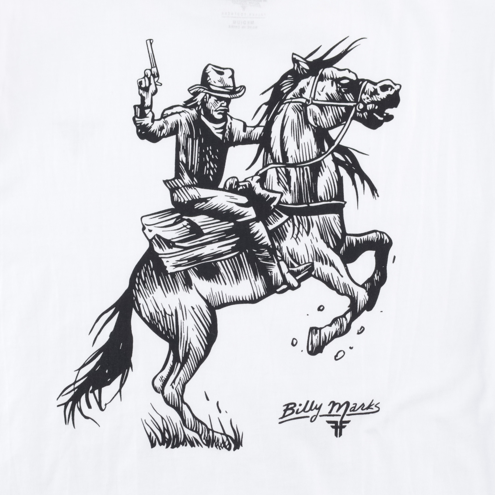 Футболка Fallen Revolver ll Tee (white/black) - Billy Marks артикул:FMO1RE12 - купить в магазине Дайс