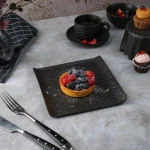 Блюдо квадратное d=17,5*17,5см,серия "Black Raw Wood"