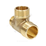 Тройник латунь переходной Ду 15х20х20 (1/2"х3/4"х3/4") НР/НР/НР VALFEX VF.131.L.034