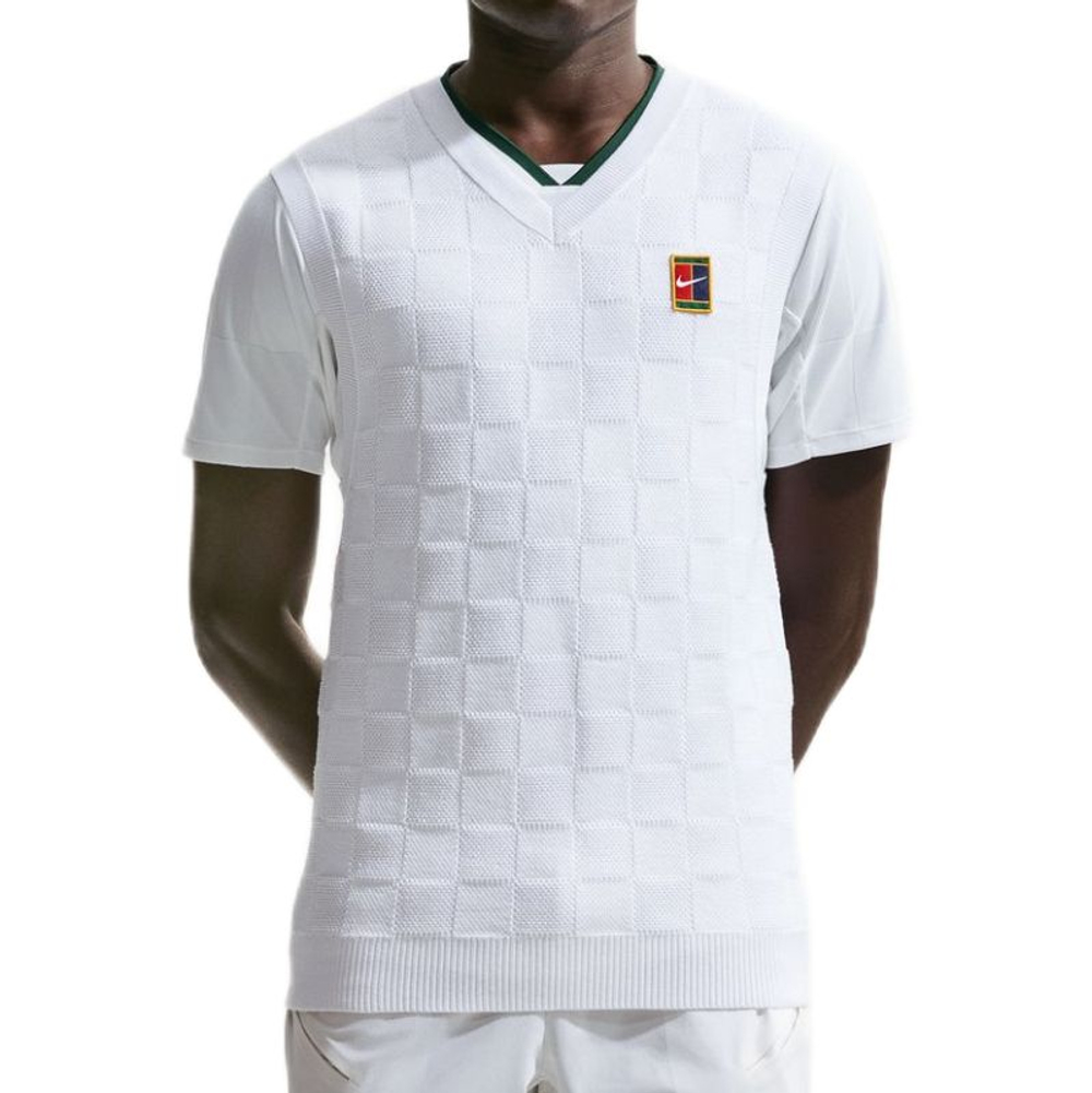 Мужская теннисная жилетка Nike Court Slam Sweater - white