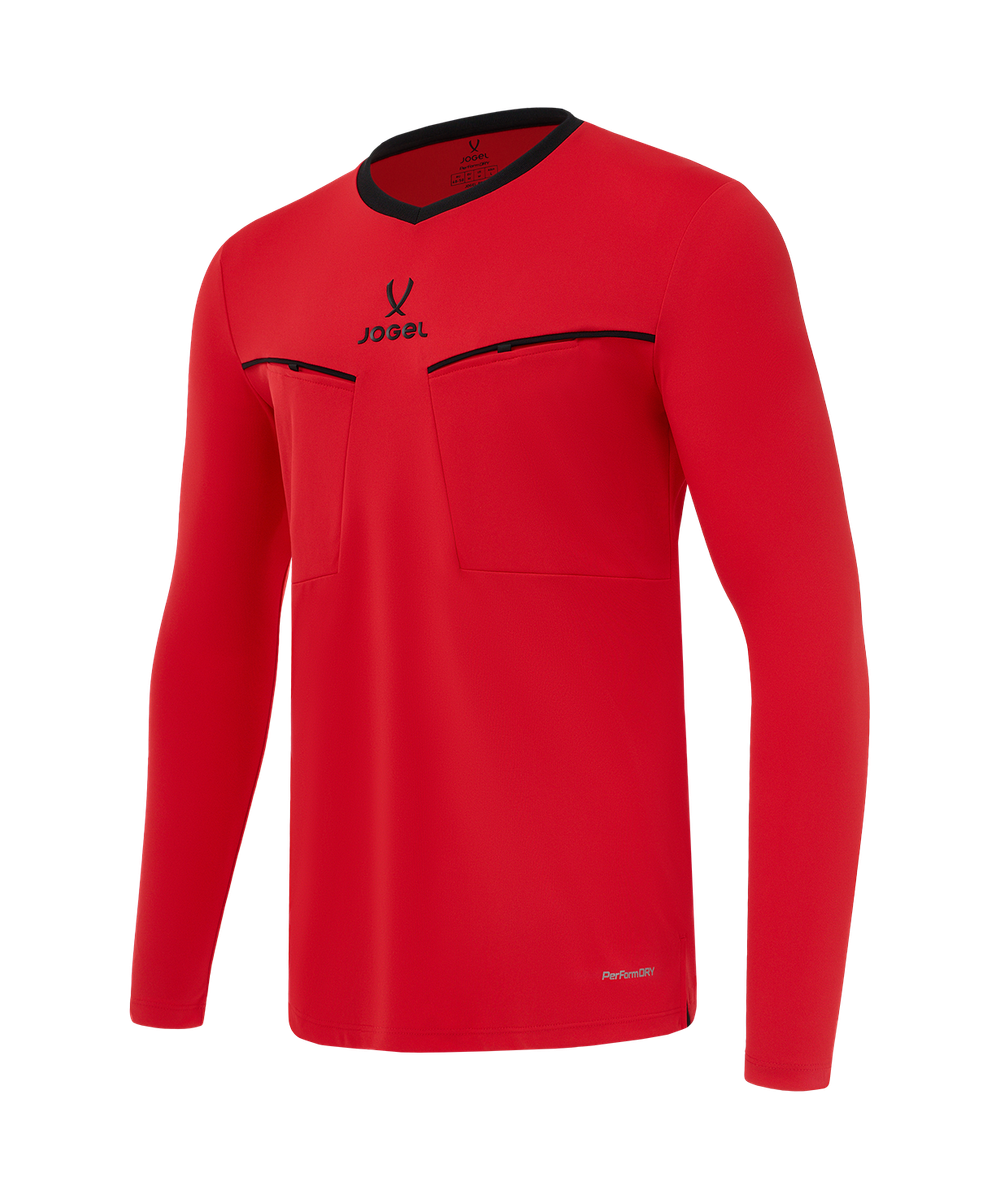 Лонгслив судейский JOGEL DIVISION PerFormDRY Referee LS Tee 2.0, красный