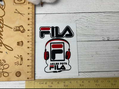 Нашивка текстиль Fi 7*9см