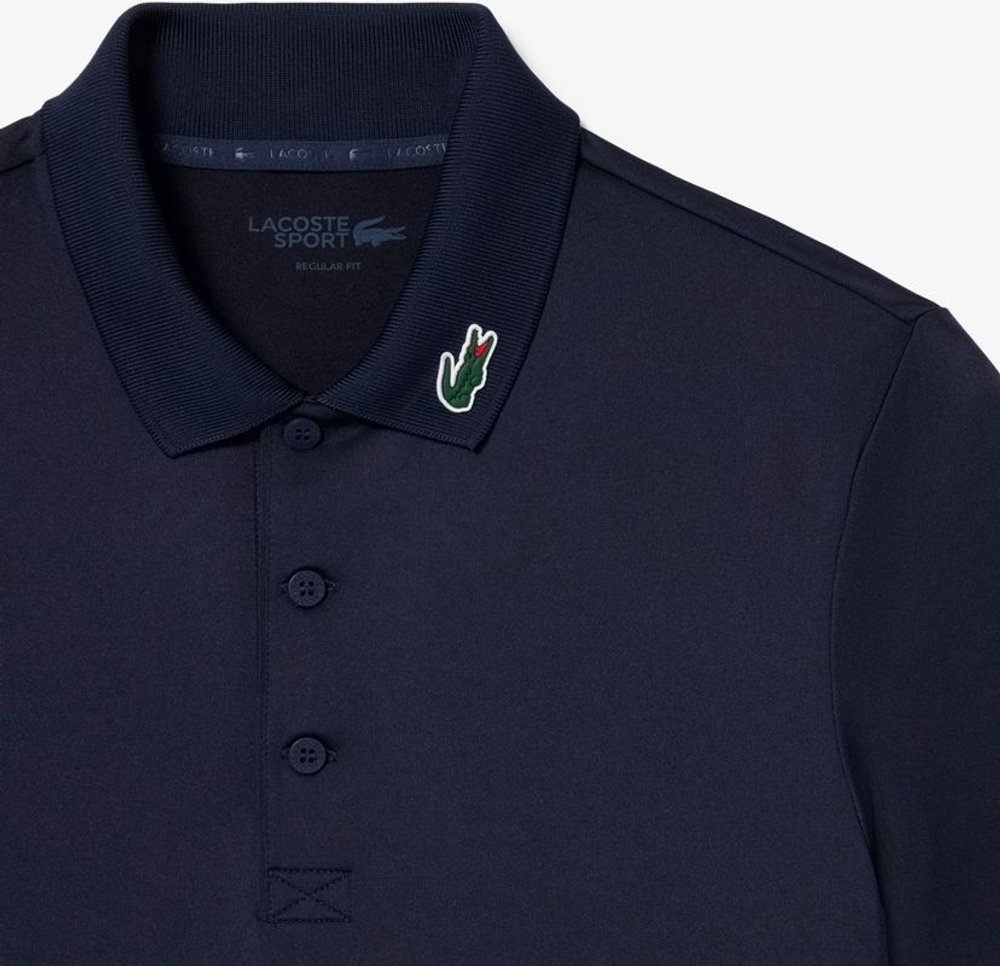 Мужское теннисное поло Lacoste Ultra Dry Stretch Golf — midnight blue