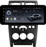 Магнитола для Lada Priora 2007-2013 (рамка черная тип 2) - Teyes LUX ONE ROUND монитор 12.3" 2K QLED на Android 10, Быстрая, CarPlay, 4G SIM-слот