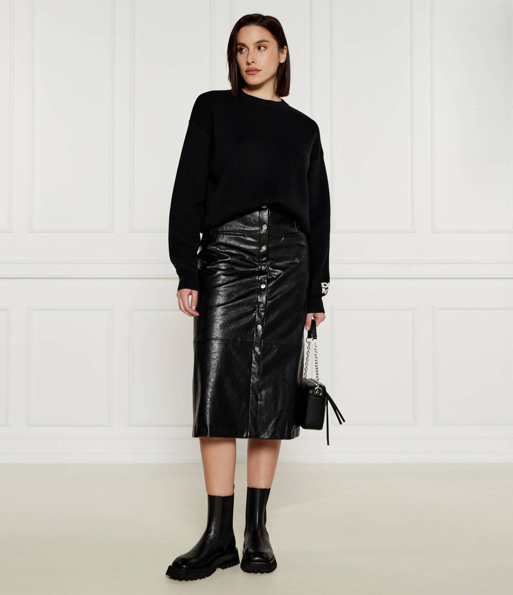 Шерстяной свитер DKNY - черный(D2G4A159)