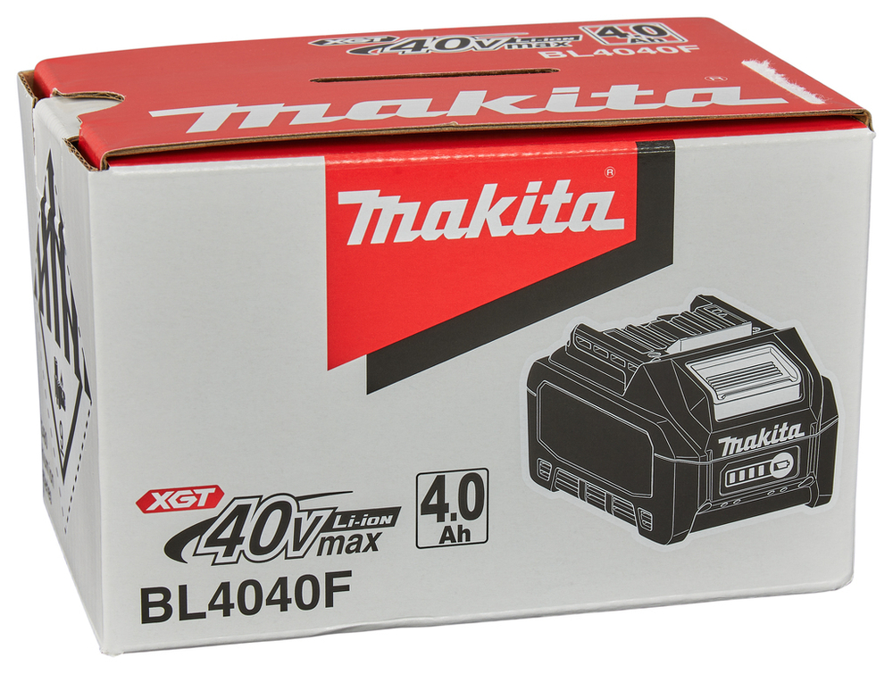 Аккумулятор XGT, Li-Ion, 40 В, 4.0 Ач, BL4040F Makita 1910N6-8