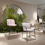 Стул пластиковый на полозьях с подушкой Scab Design Mentha Go Green, тортора