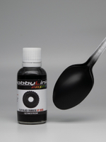 Краска лаковая HobbyLink Flat Black (Rubber) HP-9006