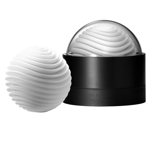 Белый мастурбатор 8,7см Tenga Geo Aqua GEO-001