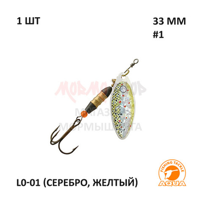Блесна вертушка AQUA LONG 5 гр #1